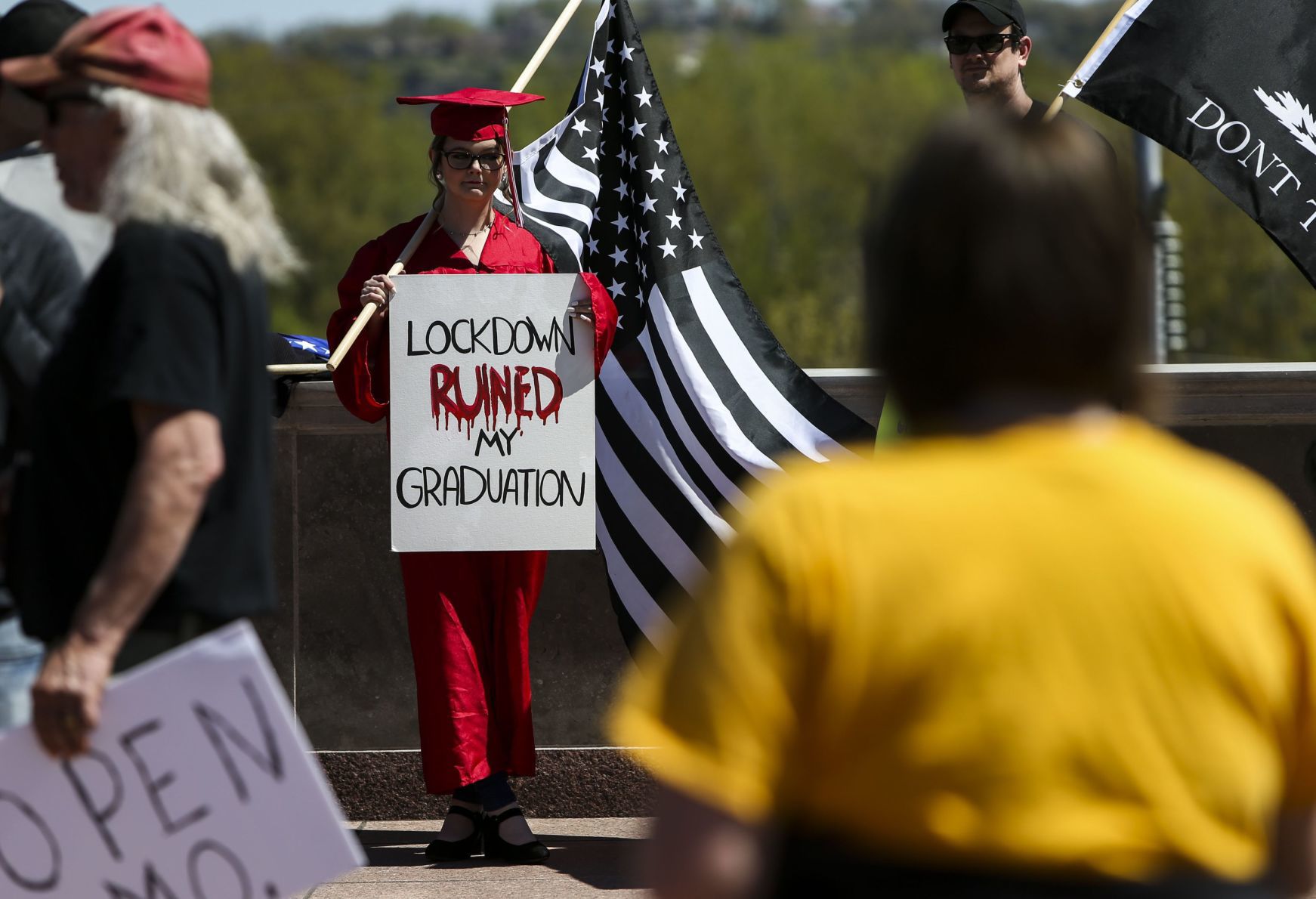 Citizens protest stay-home order